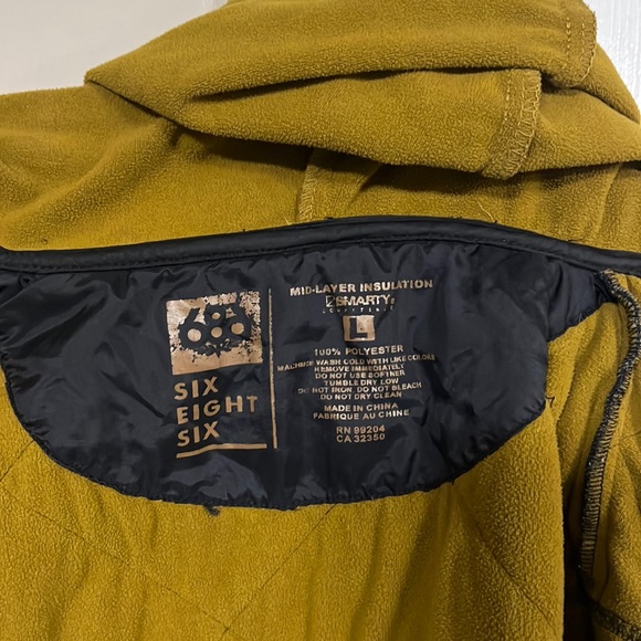 686 snowboard mid layer polyester hoodie size large - Picture 4 of 4